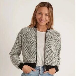 Marine Layer birdseye bomber jacket